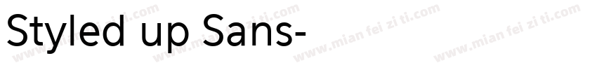 Styled up Sans字体转换